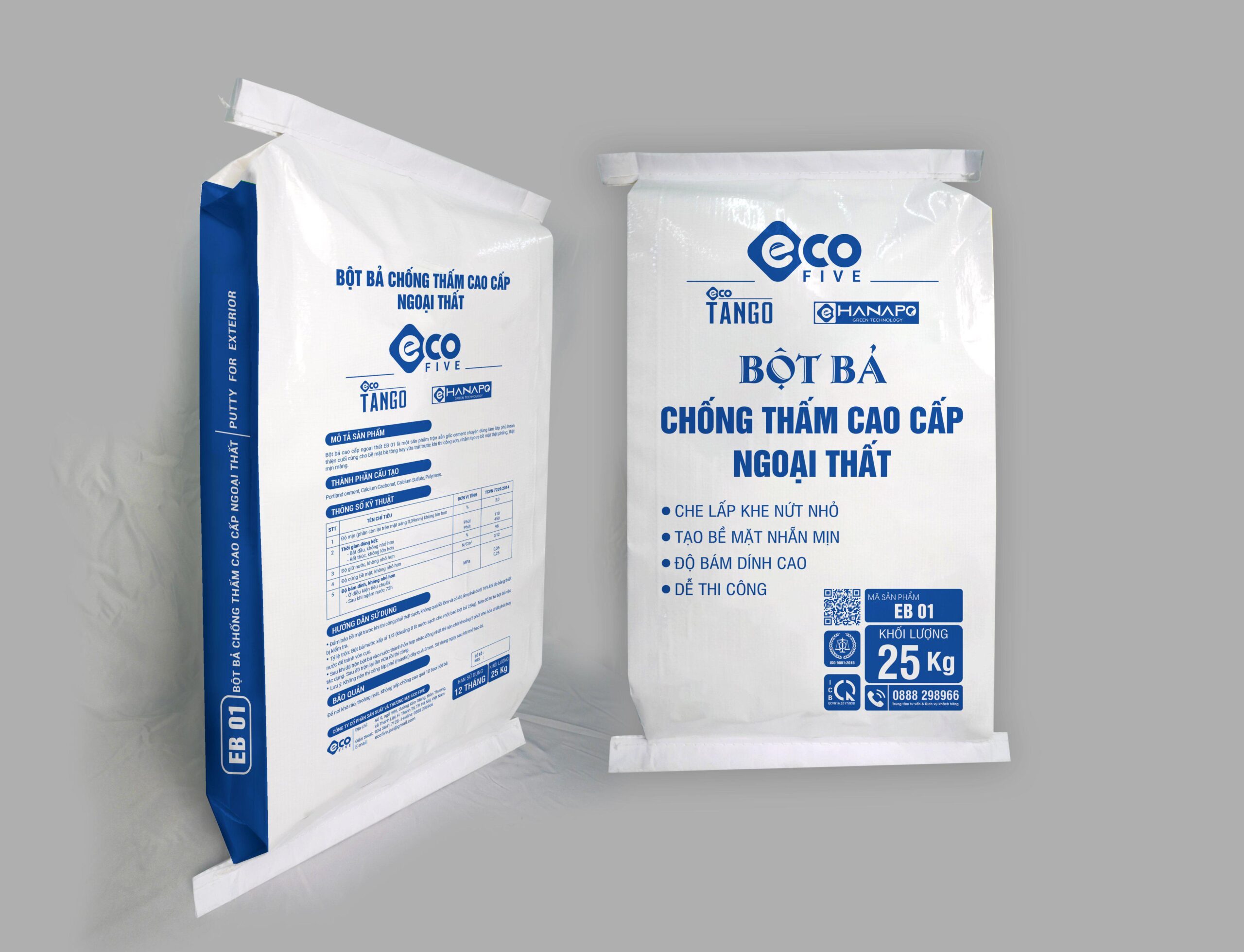 Bột bả chống thấm cao cấp nội & ngoại thất EB01